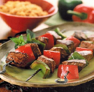 Australian Beef Kabobs With Yogurt And Spices BBQ Grill