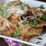 Chilean Chilaquiles in Beans Sauce Dinner