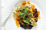 American Chargrilled Swordfish With Caponata Recipe Appetizer