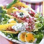 American Fresh Salad of Chicory and Beets Appetizer