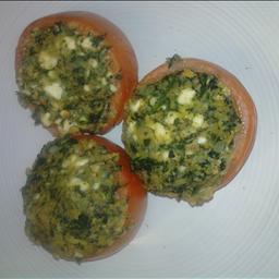 Greek Greek Stuffed Tomatoes 1 Appetizer