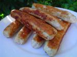 American Homemade Chicken  Bacon Sausages Appetizer