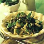Italian Pasta with Potatoes Beans and Pesto Appetizer