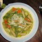 Italian Italian Meal Soup with Pesto Appetizer