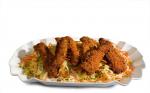 Japanese Buffalo Chicken Tenders with Blue Cheese Coleslaw Recipe Appetizer