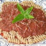American Easy Fusilli with Tomato Pesto Sauce Recipe Appetizer