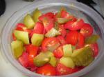 Tomato and Pickled Dill Cucumber Salad recipe