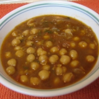 Pakistani Chickpea Curry Chana Masala Soup