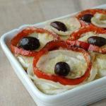 American Baked Codfish with Potatoes Appetizer