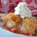 American Baked Rhubarb Pudding Dessert