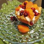 American Filodeeg Pastries with Winter Fruit Cinnamon and Greek Honey Yoghurt Dessert