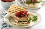 American Lamb Burgers with Beetroot Relish Dinner