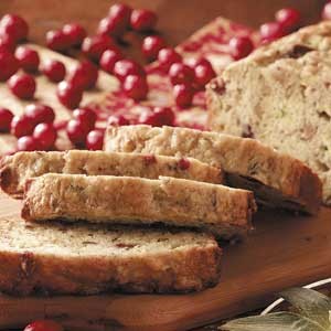 American Zucchini Cranberry Bread Appetizer