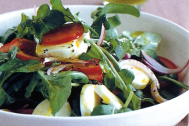 American Tomato and Rocket Salad With Avocado Oil Dressing Recipe Appetizer
