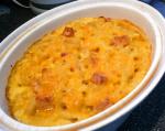 American Baked Macaroni and Cheese With Ham Dinner