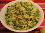 Canadian Couscous With Asparagus Snow Peas and Radishes Appetizer