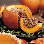 American Stuffed Pumpkin Dinner Appetizer