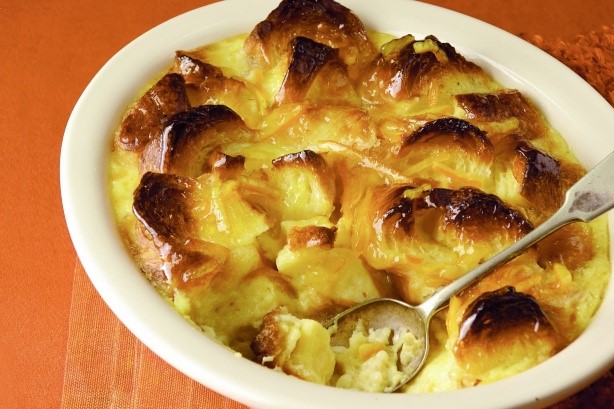 French Croissant Pudding With Marmalade Glaze Recipe Breakfast