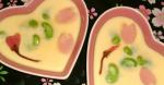 American Simple Chawanmushi steamed Egg Custard with Cherry Blossoms and Fava Beans 1 Appetizer