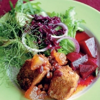 Cooleeney Cheese with Beet Salad recipe