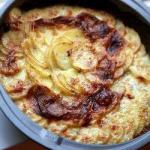 British Casserole of Potatoes with Cream Appetizer