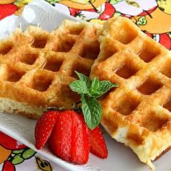 Belgian Waffles Easy Dessert