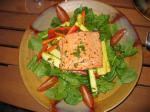 American Broiled Salmon Salad Dinner