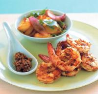 American Chipotle Shrimp with Pineapple Salsa Dinner