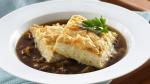 American Beef and Onion Soup with Cheesy Biscuit Croutons Appetizer