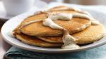 American Snickerdoodle Pancakes with Warm Vanilla Sauce Breakfast