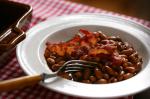 American Fake Baked Beans With Crispy Bacon Recipe Appetizer