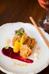 American Lamb Katsu with Beetroot Amazu and Jalapeno Mayonnaise Appetizer