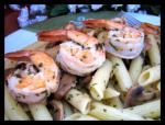 British Penne With Shrimp and Mushrooms  on the Lighter Side Dinner