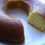 British Simple Stirring Cake with Orange Dessert