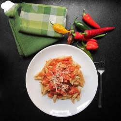 American Penne All Arrabbiata or Fast Furious Dinner Dinner