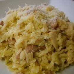 American Risotto Dishes with Chicken and Bacon Dinner