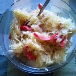 American Sauerkraut Stew with Green Peppers Appetizer