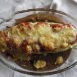 American Courgettes Stuffed with Sauce Bolognese Appetizer
