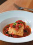 Spanish Snapper Poached in Tomato with Basil and Olives dentice in Guazzetto Appetizer