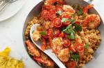 Quinoa Risotto With Prawns Oregano And Tomatoes Recipe recipe