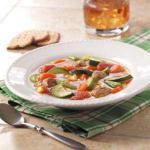 Turkish Turkey Meatball and Vegetable Soup Appetizer