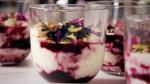 Turkish Cinnamon Rice Pudding with Cherry Compote and Pistachios Appetizer