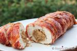 Turkey Breast with Herb Stuffing Wrapped in Bacon recipe