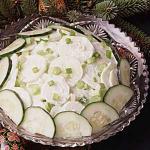 Ukrainian Sour Cream Cucumber Salad 1 Appetizer