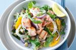 American Barbecued Salmon With Fennel Orange And Chickpeas Recipe Appetizer