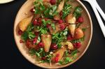 American Raspberry and Pear Salad With Hazelnuts Recipe Dessert