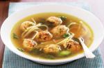 American Spring Vegie and Meatball Soup Recipe Appetizer