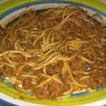 American Crockpot Spaghetti Bolognese Dinner