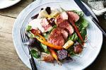 Australian Honeyglazed Lamb With Smoked Yoghurt And Roasted Root Vegetables Recipe BBQ Grill