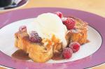 French French Raisin Toast With Icecream And Caramel Sauce Recipe Appetizer